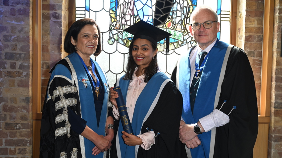 Dr Nadia Rahman receiving the award for  Hinchingbrooke Hospital  (Overall winner – small hospitals)